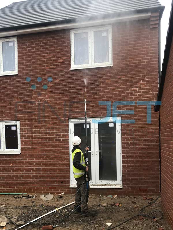 Brick cleaning project for Persimmon Homes in Swindon, Wiltshire