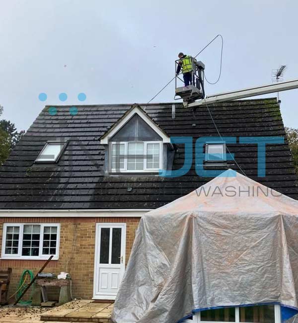 Moss removal and roof clean at home in Carterton, Oxfordshire