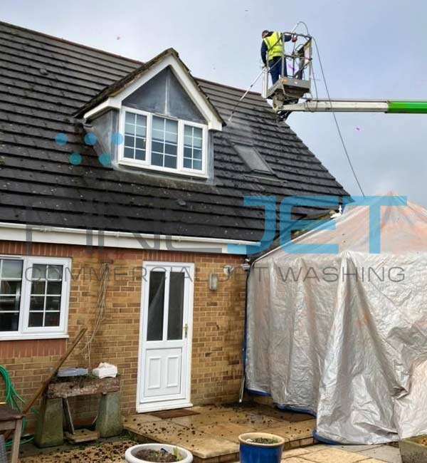 Moss removal and roof clean at home in Carterton, Oxfordshire