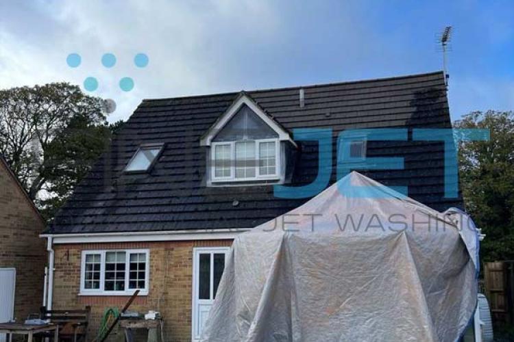 Moss removal and roof clean at home in Carterton, Oxfordshire